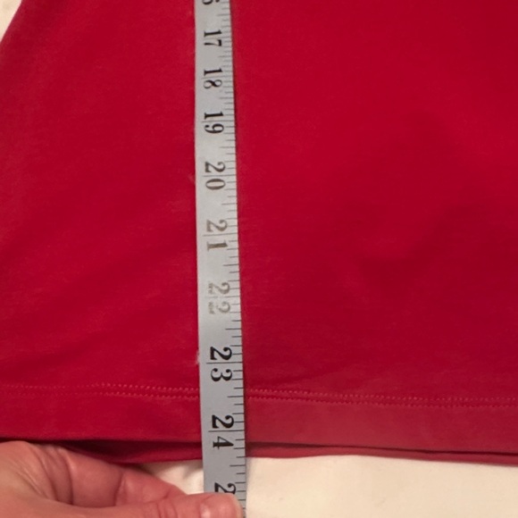 Chico's Bold Red Long Sleeve Tee Size 1 - Picture 8 of 8